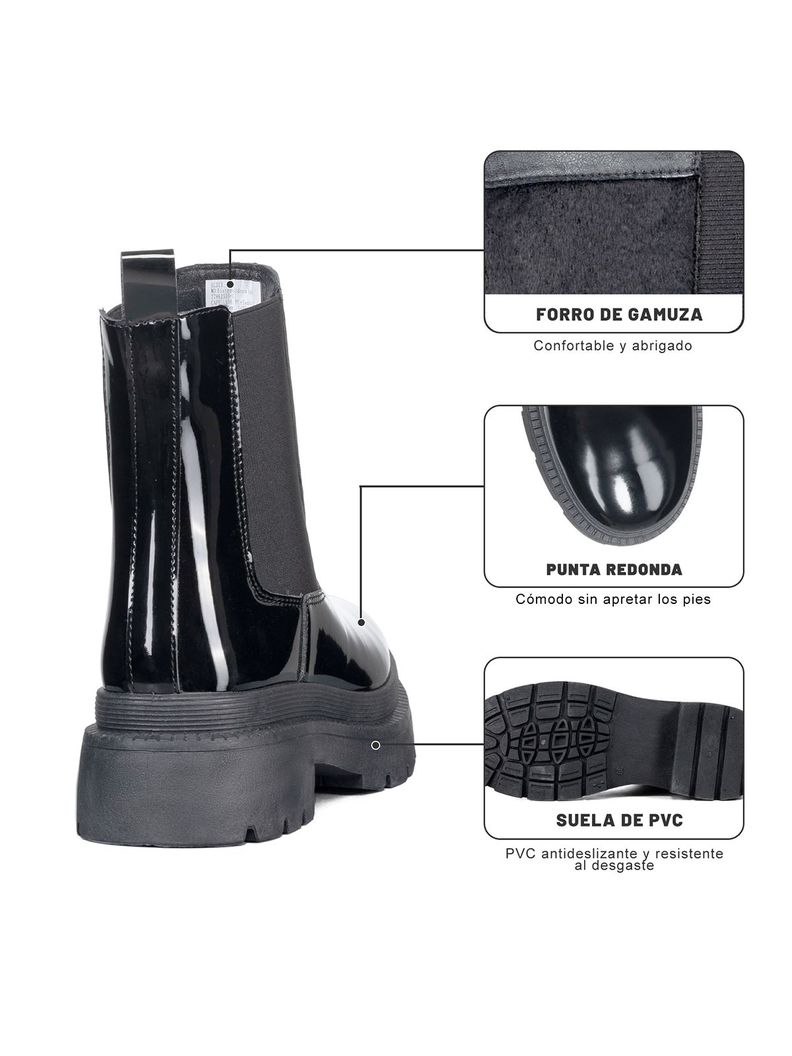 Botin Casual Mujer Plataforma Clasico Formal Weide SL31B-5