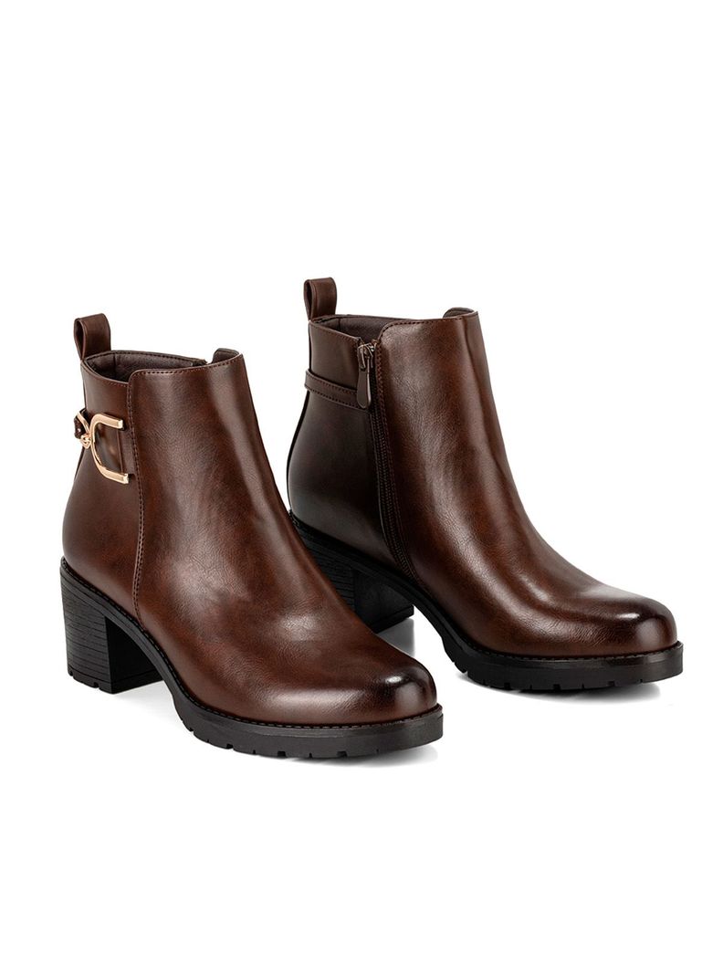 Botin Marron Casual Mujer Weide QBM05-4