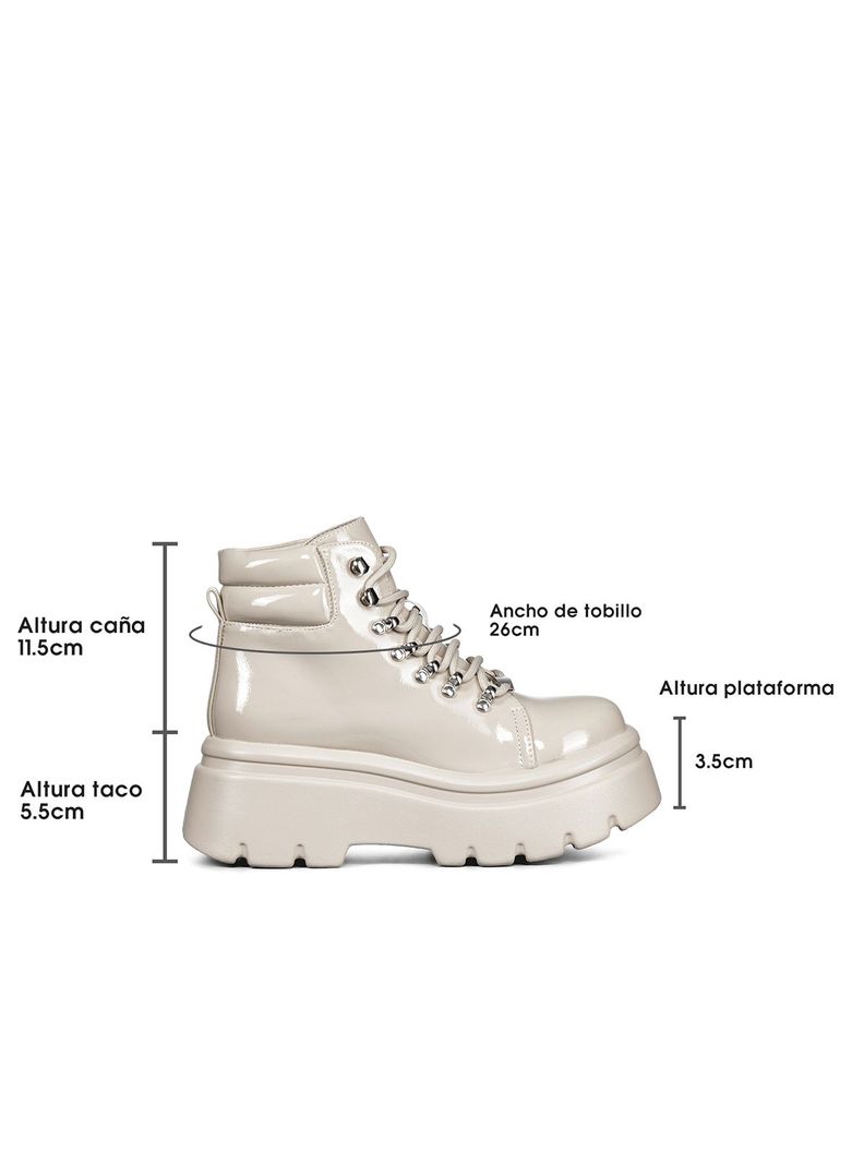 Botin Beige Casual Mujer Weide DH56-3