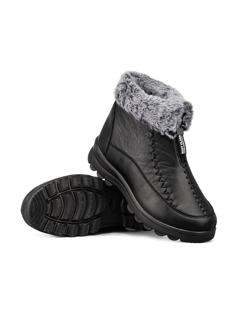 Botin Mujer Casusl De Nieve Térmico Eco Cuero Weide TFA305-2