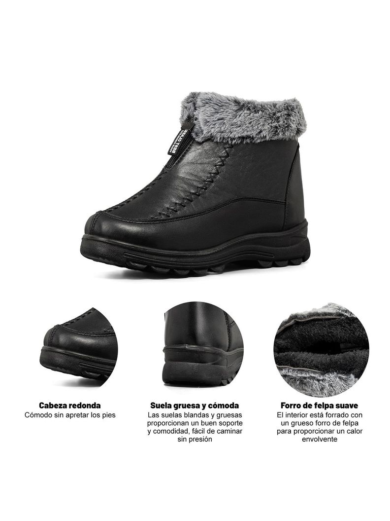 Botin Mujer Casusl De Nieve Térmico Eco Cuero Weide TFA305-4