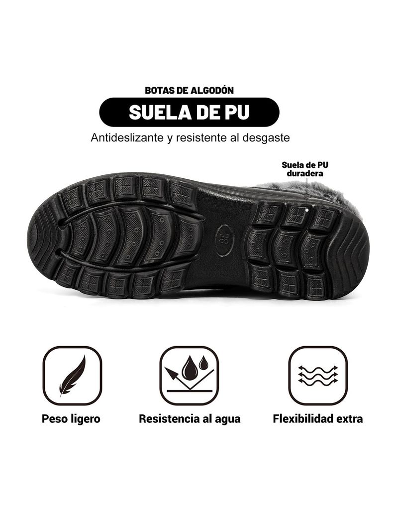 Botin Mujer Casusl De Nieve Térmico Eco Cuero Weide TFA305-5