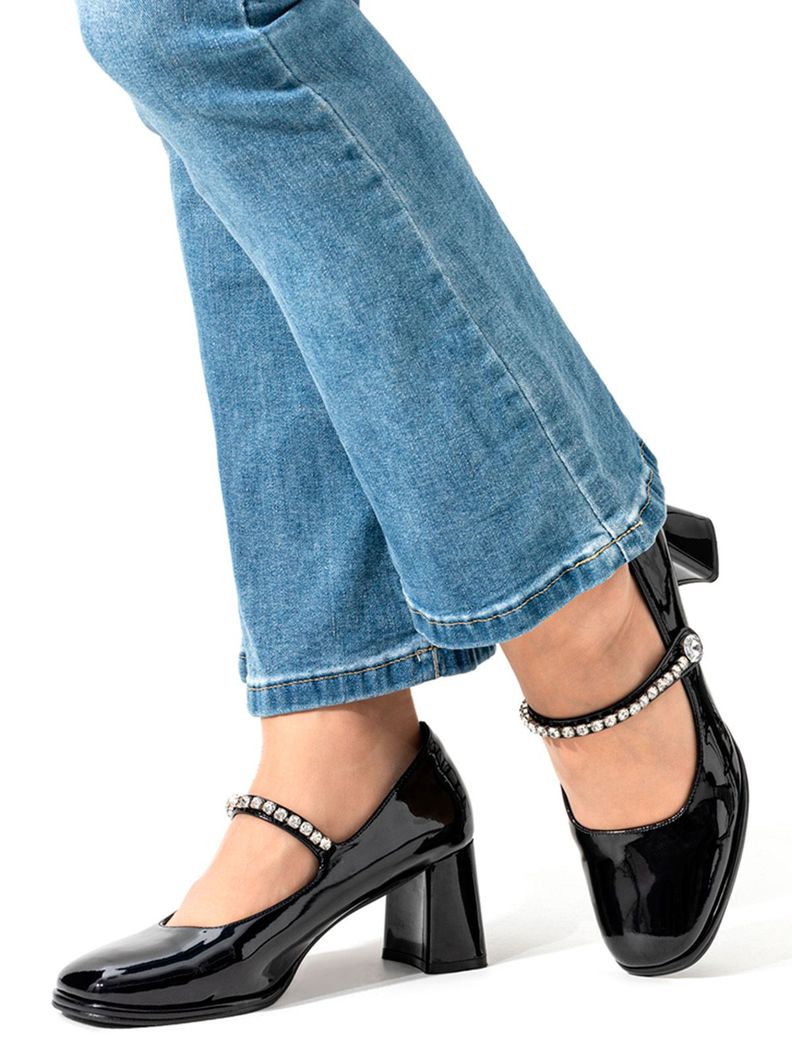 Zapatos Taco Negro Weide YL62-1