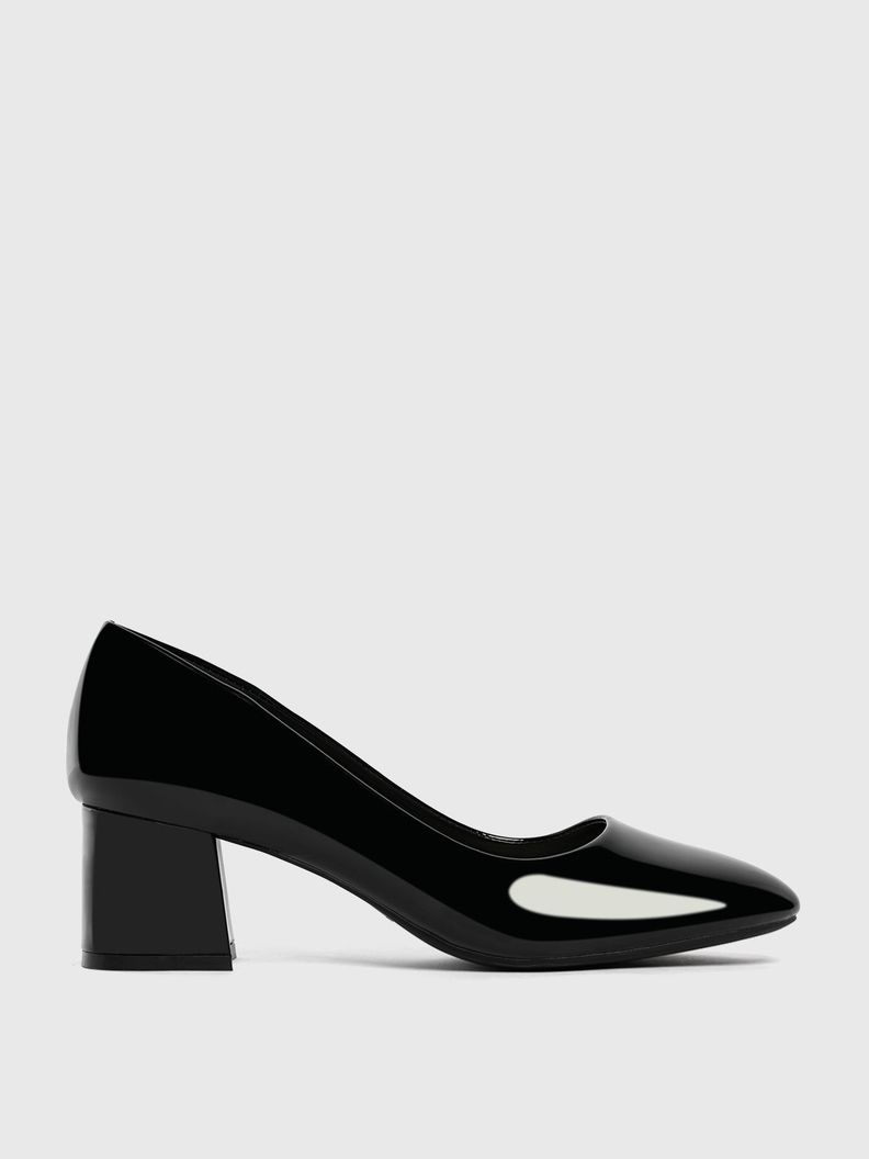 Zapatos Taco Negro Oficina Weide GH52-1
