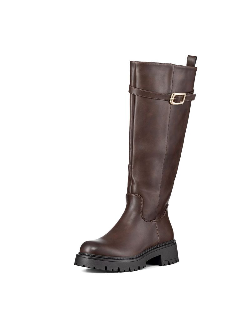 Bota Larga Mujer Eco Cuero Moda Antideslizante Weide CZY617-0