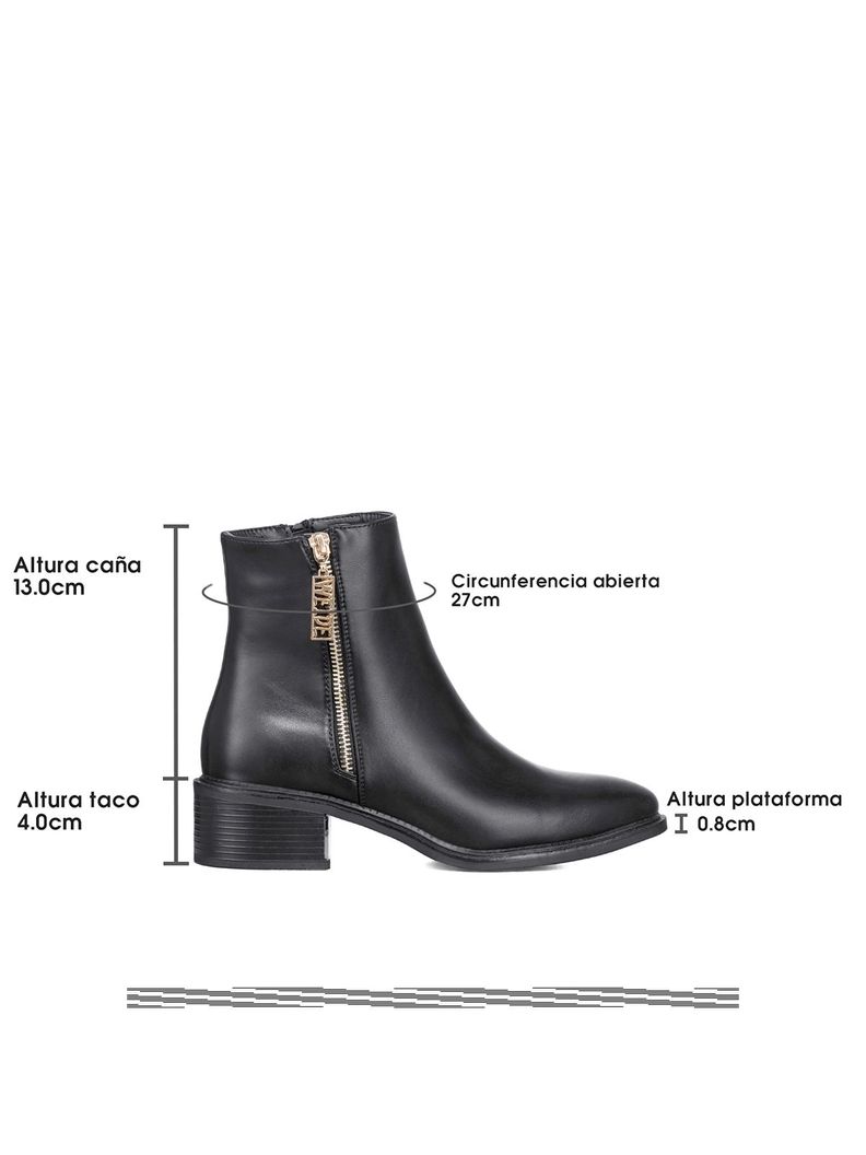 Botin Casual Mujer Eco Cuero Clasico Moda Weide HX508-4