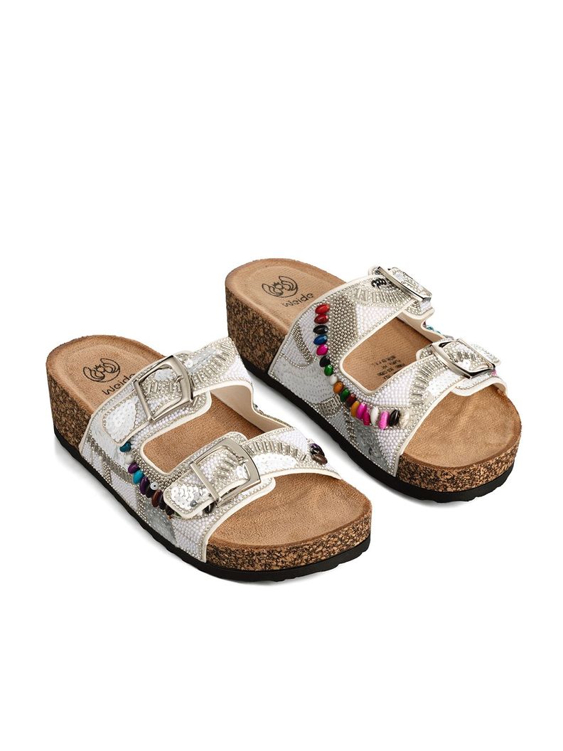 Sandalias Chalas Mujer Vintage Confort Pedrería Weide GH136-2