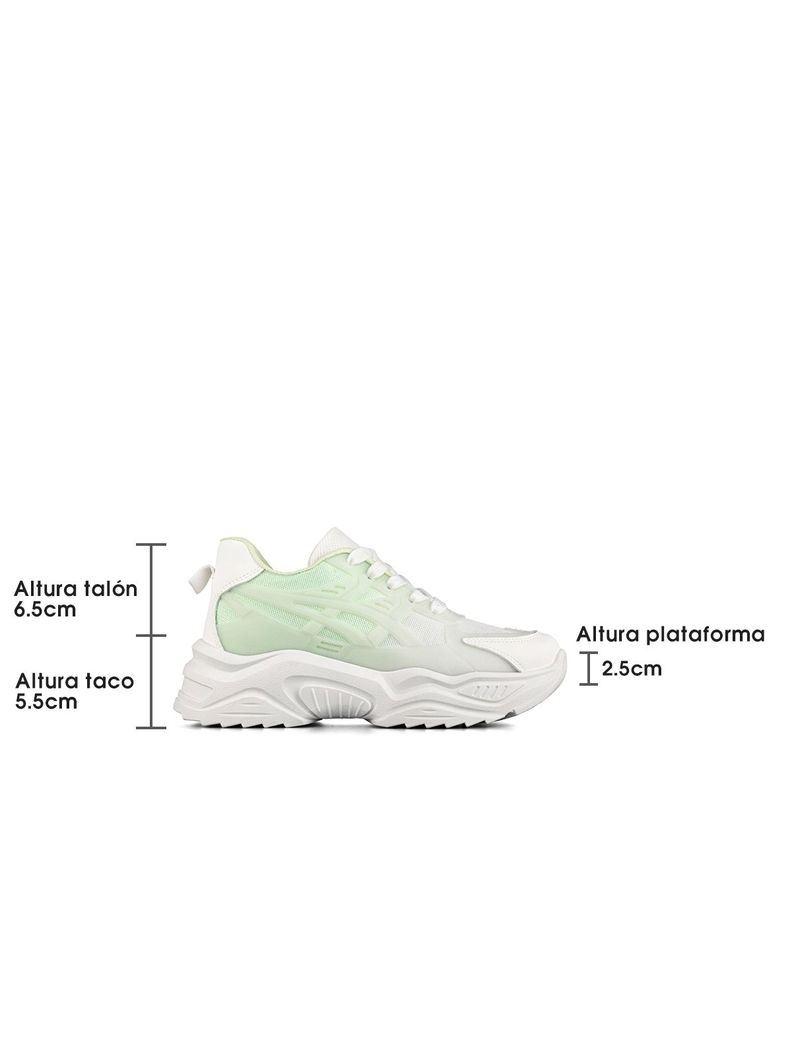 Zapatilla Deportiva Casual Mujer Moda Plataforma Weide LT612-4
