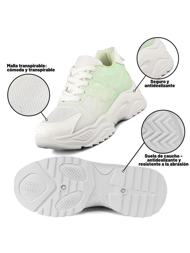 Zapatilla Deportiva Casual Mujer Moda Plataforma Weide LT612-5