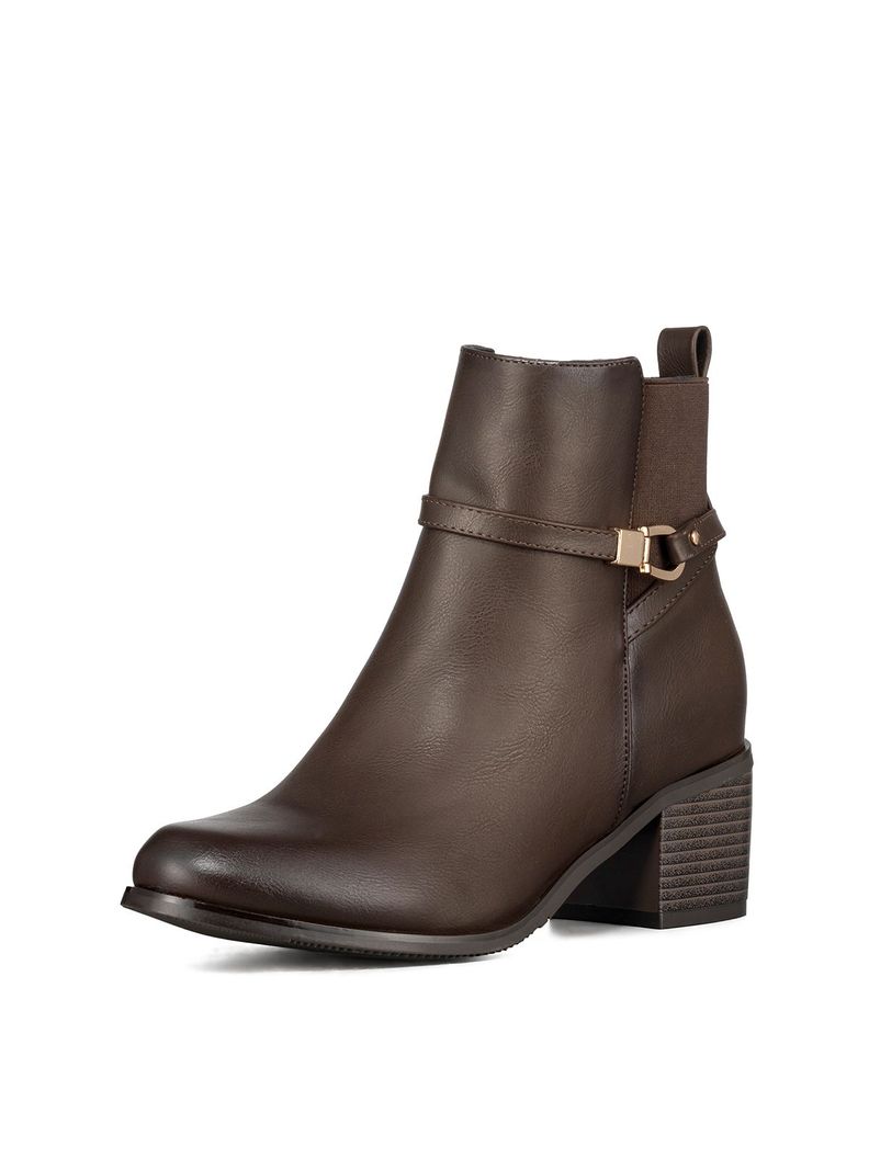 Botin Casual Mujer De Moda Vintage Tacon Grueso Weide ZS66-0