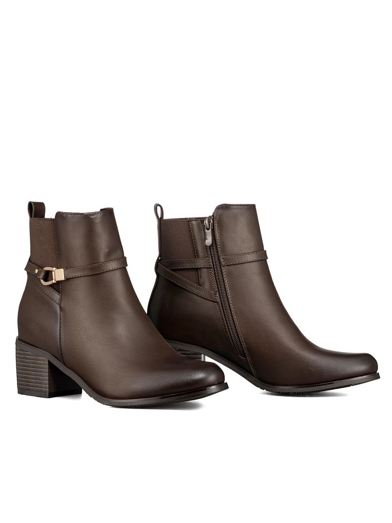 Botin Casual Mujer De Moda Vintage Tacon Grueso Weide ZS66-2