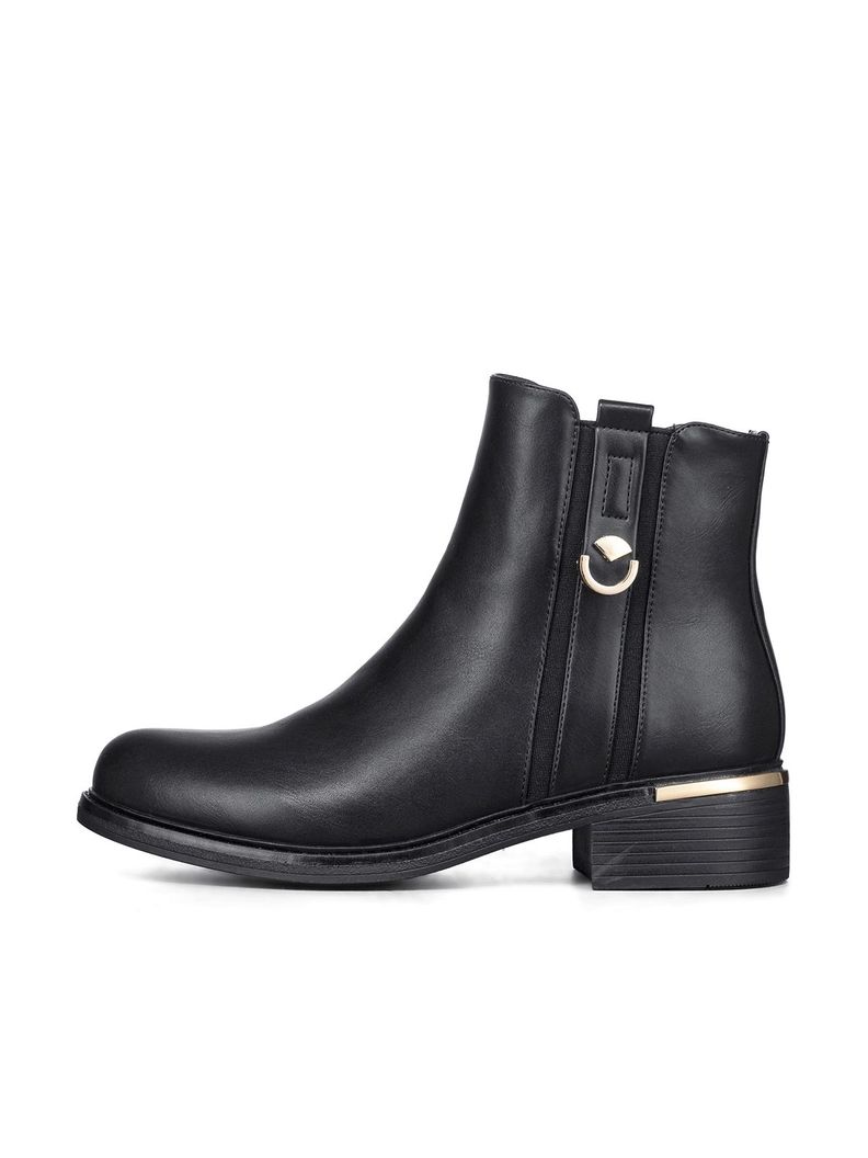 Botin Casual Mujer Eco Cuero Clasico Comodo Weide HX509-1