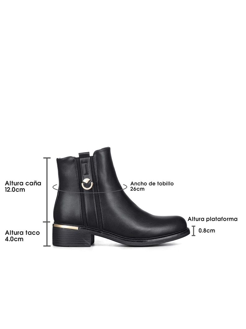 Botin Casual Mujer Eco Cuero Clasico Comodo Weide HX509-3