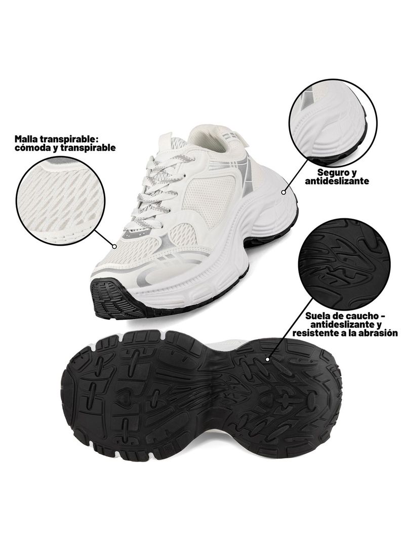 Zapatilla Deportiva Plataforma Mujer Confort Weide LT615-4