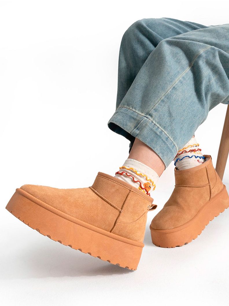 Botin Camel Casual Mujer Weide LT123-1