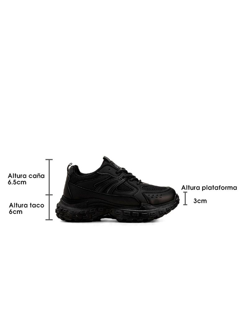 Zapatillas Negro Casual Mujer Weide SL03-5