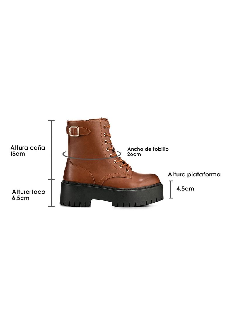 Botin Camel Casual Mujer Weide CZY585-5