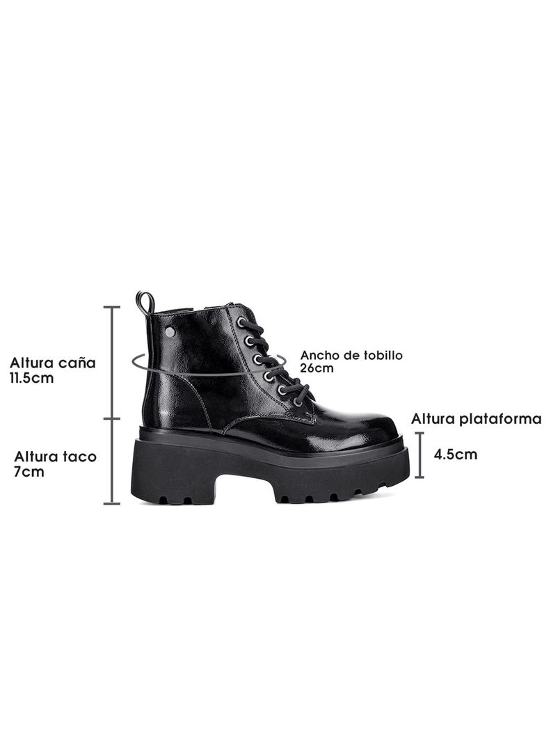 Botin Negro Casual Mujer Weide DH31B-3