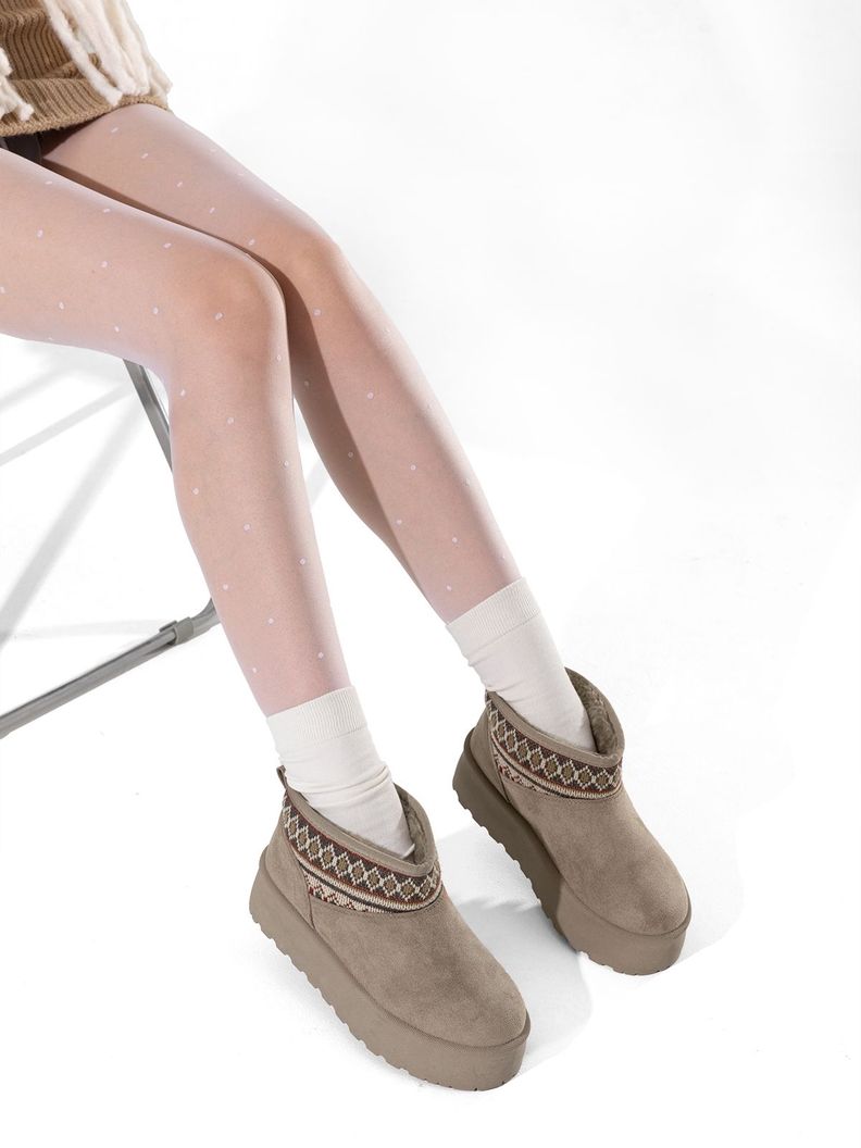 Botin Térmico Casual Mujer Gamuza Antideslizante Weide SL25-1