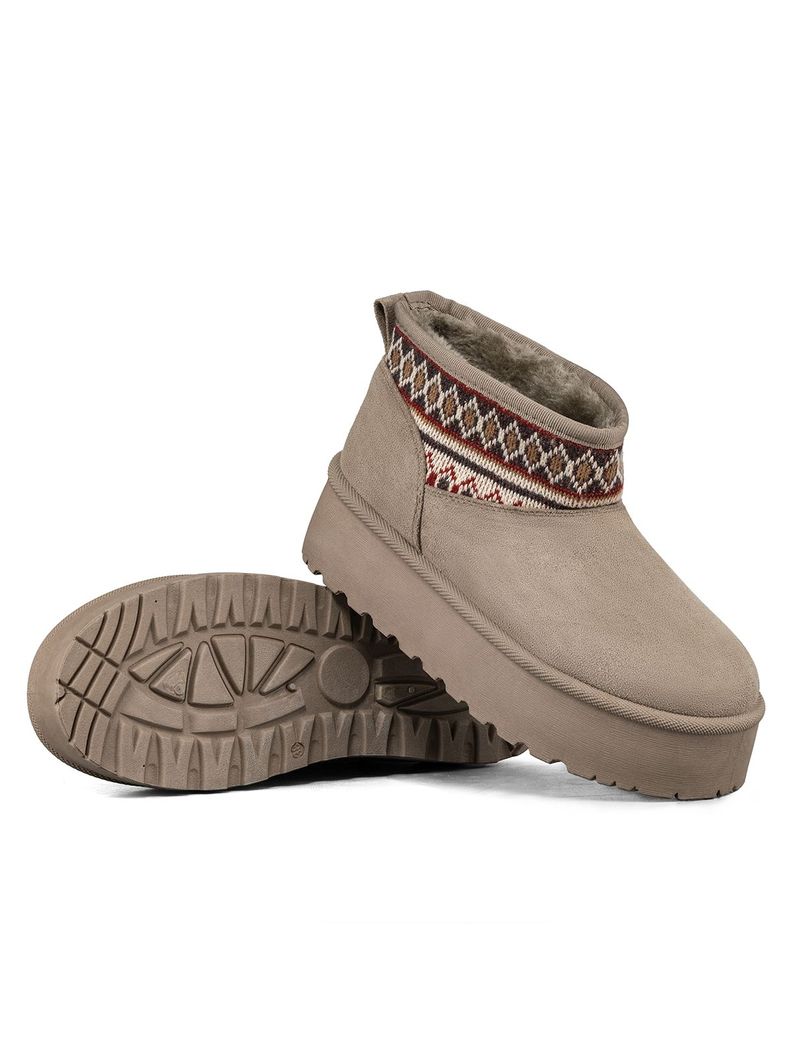 Botin Térmico Casual Mujer Gamuza Antideslizante Weide SL25-4