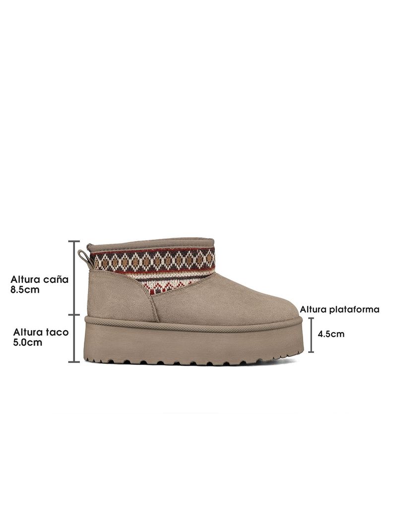 Botin Térmico Casual Mujer Gamuza Antideslizante Weide SL25-5