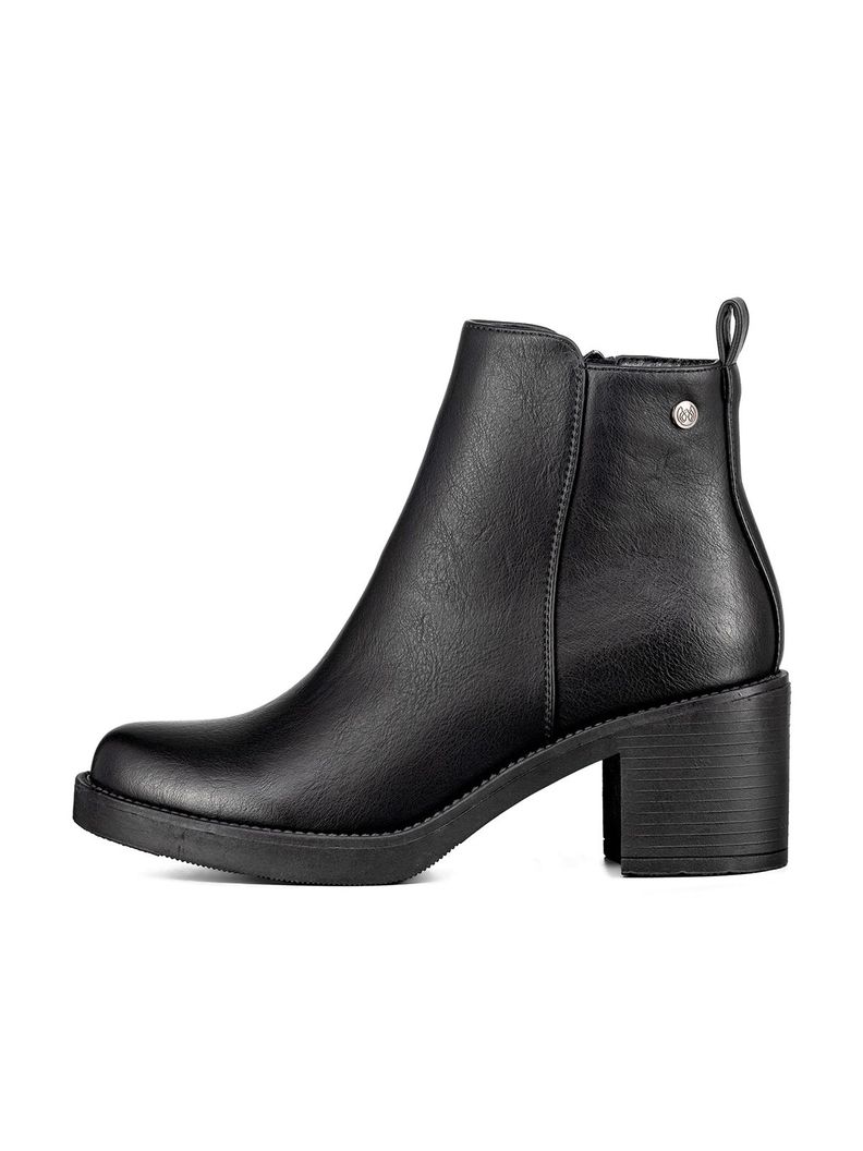 Botin Casual Mujer Eco Cuero Tacon Alto Felpa Weide QBM16-1
