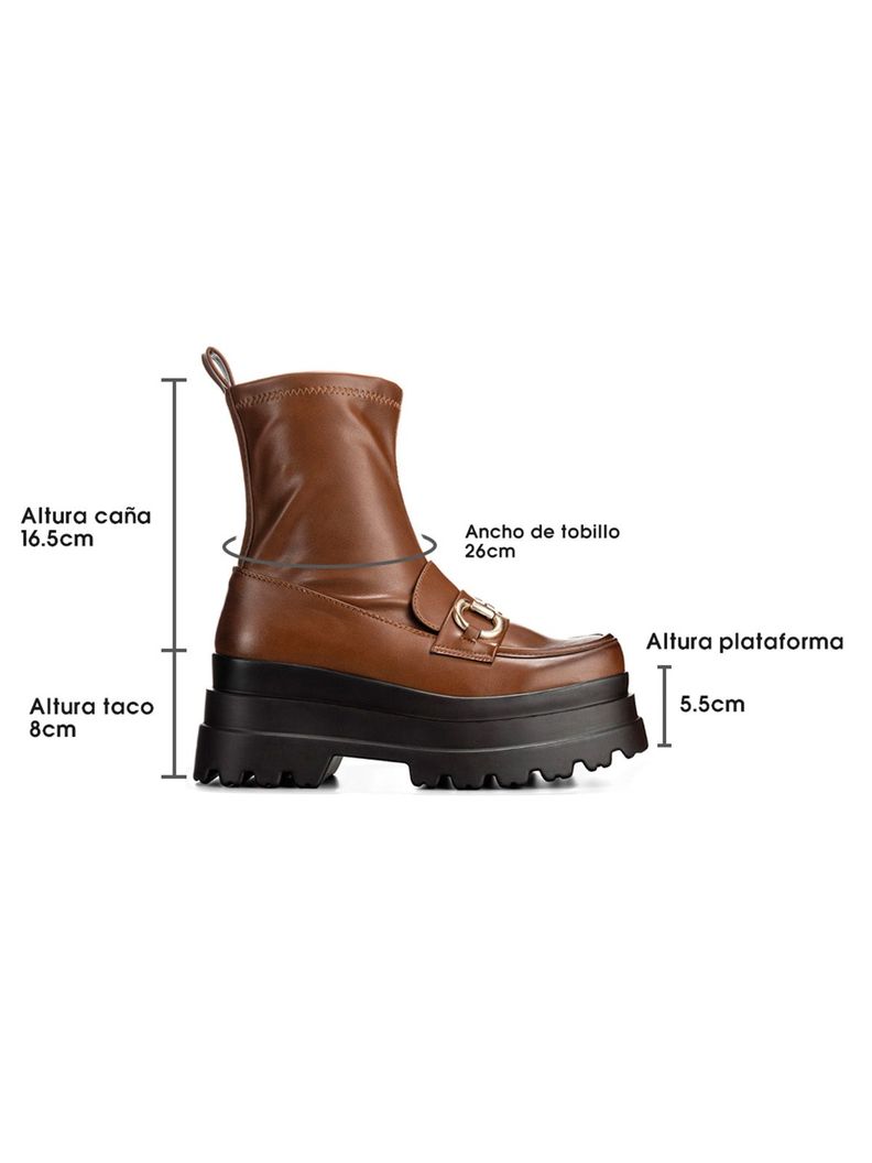 Botin Camel Casual Mujer Weide CZY578-5