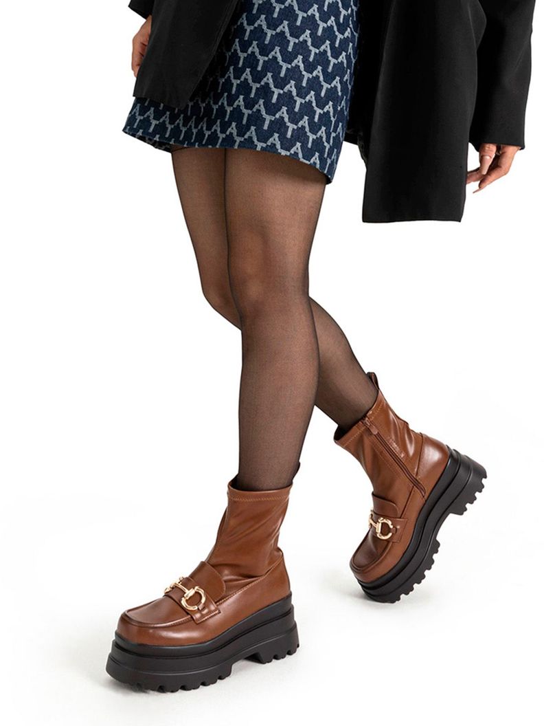 Botin Camel Casual Mujer Weide CZY578-1