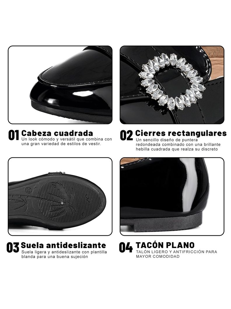 Mocasin Casual Mujer Charol Vintage Comodo Weide YOU507-5