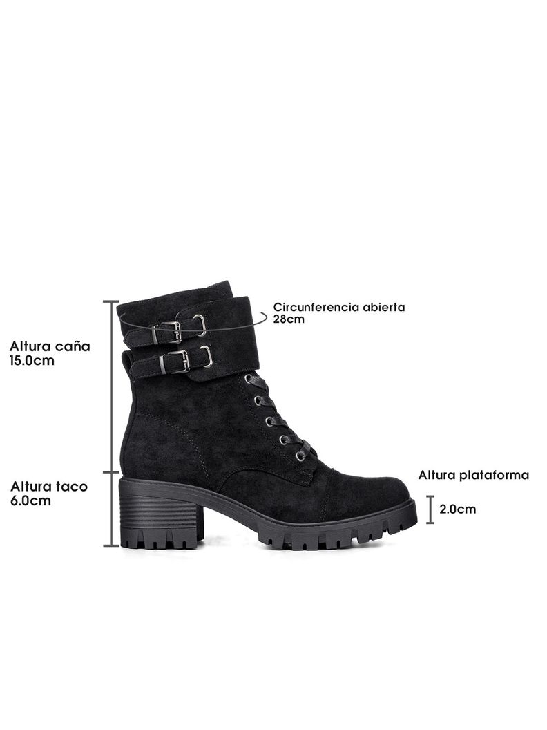 Botin Casual Mujer Tacon Grueso Vintage Weide HX505-3