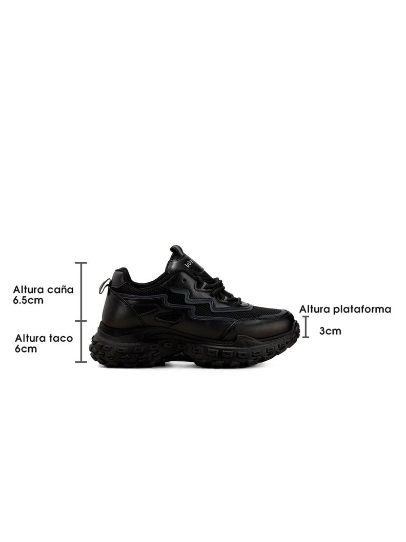 Zapatillas Negro Casual Mujer Weide SL02-5