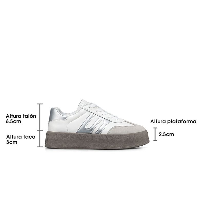 Zapatilla Casual Mujer Urbana Plataforma Confort Weide LT203-3