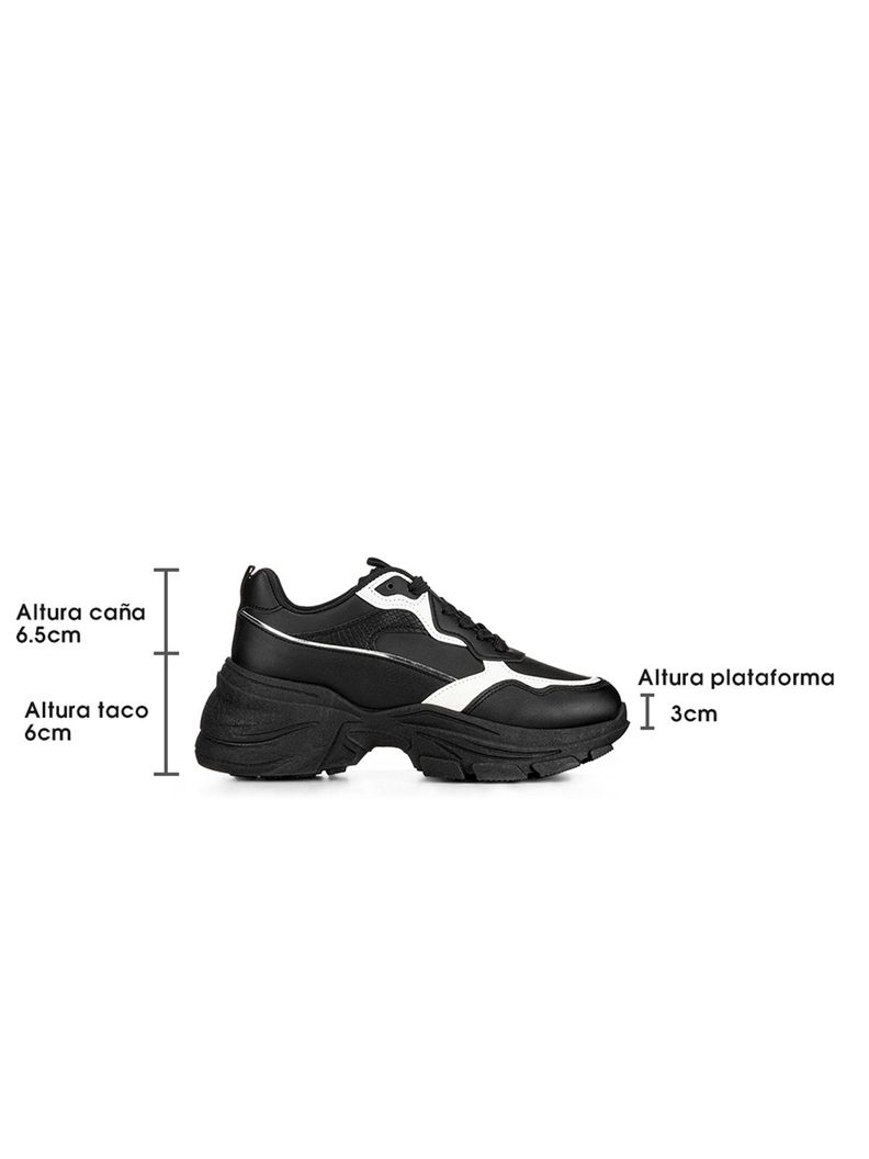 Zapatillas Negro Casual Mujer Weide SL06-5