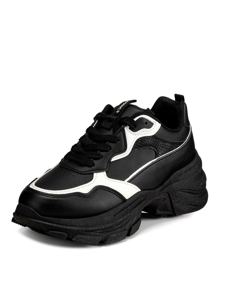 Zapatillas Negro Casual Mujer Weide SL06-0
