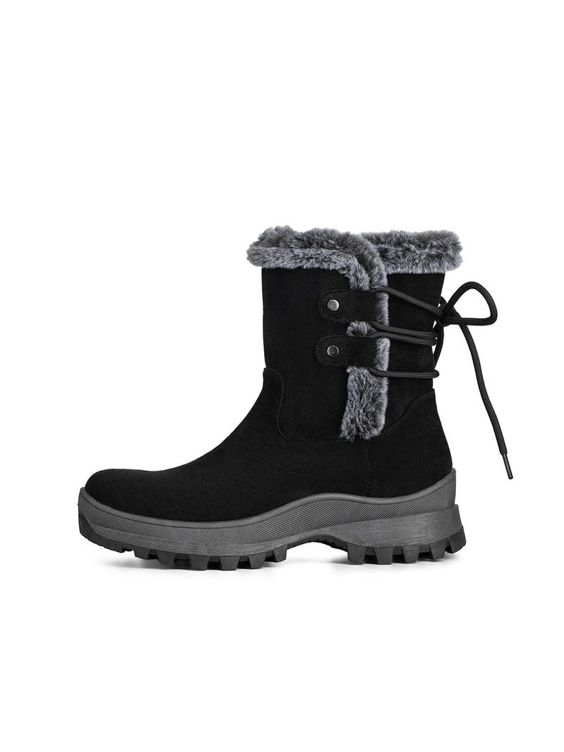 Botin Mujer Casual Con Felpa Plataforma Vintage Weide CZY611-0