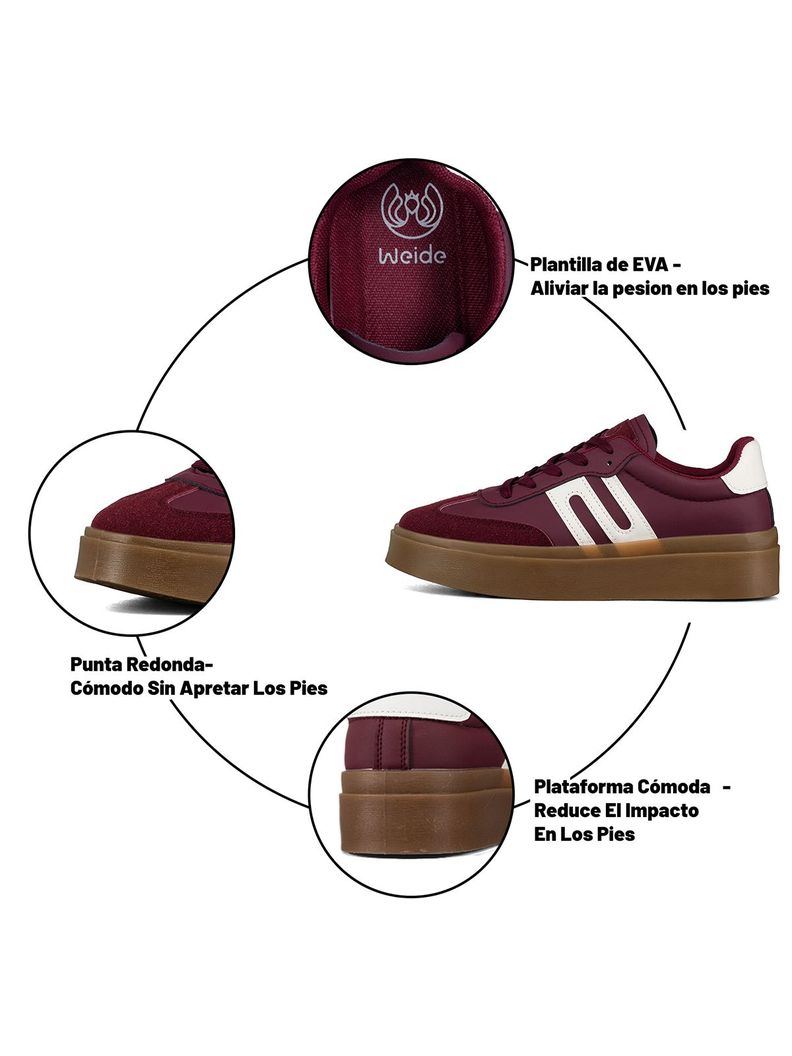 Zapatilla Casual Mujer Urbana Vintage Deportiva Weide HX501-5