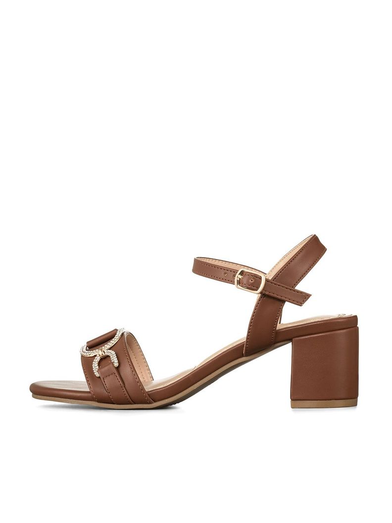 Sandalias Chalas Casual Mujer Taco Grueso Charol Weide JS71-1