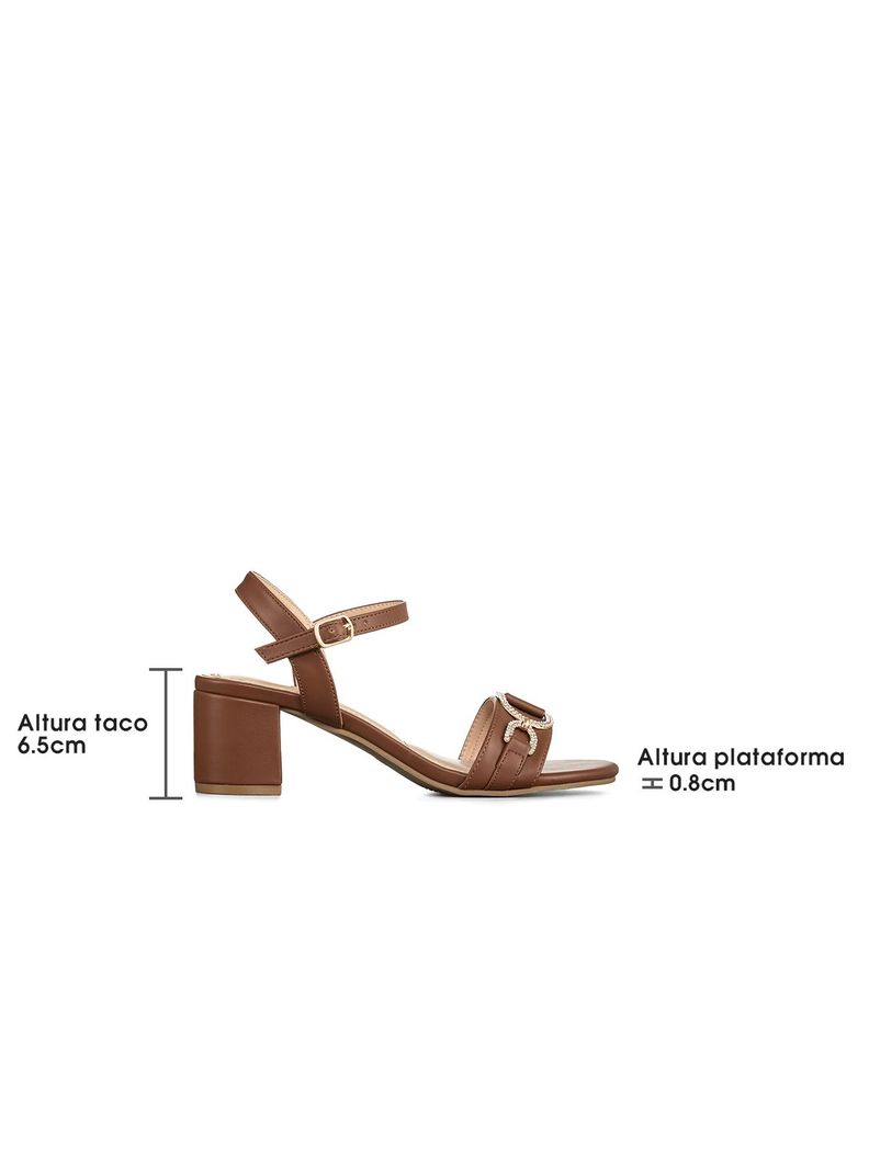 Sandalias Chalas Casual Mujer Taco Grueso Charol Weide JS71-4