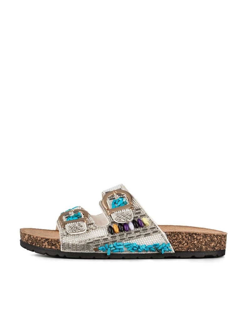 Sandalia  Casual Moda Clasico Mujer con Pedrería Weide LT137-1