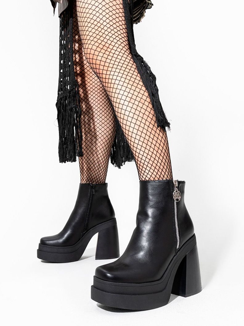Botin Negro Casual Mujer Weide DH65-0