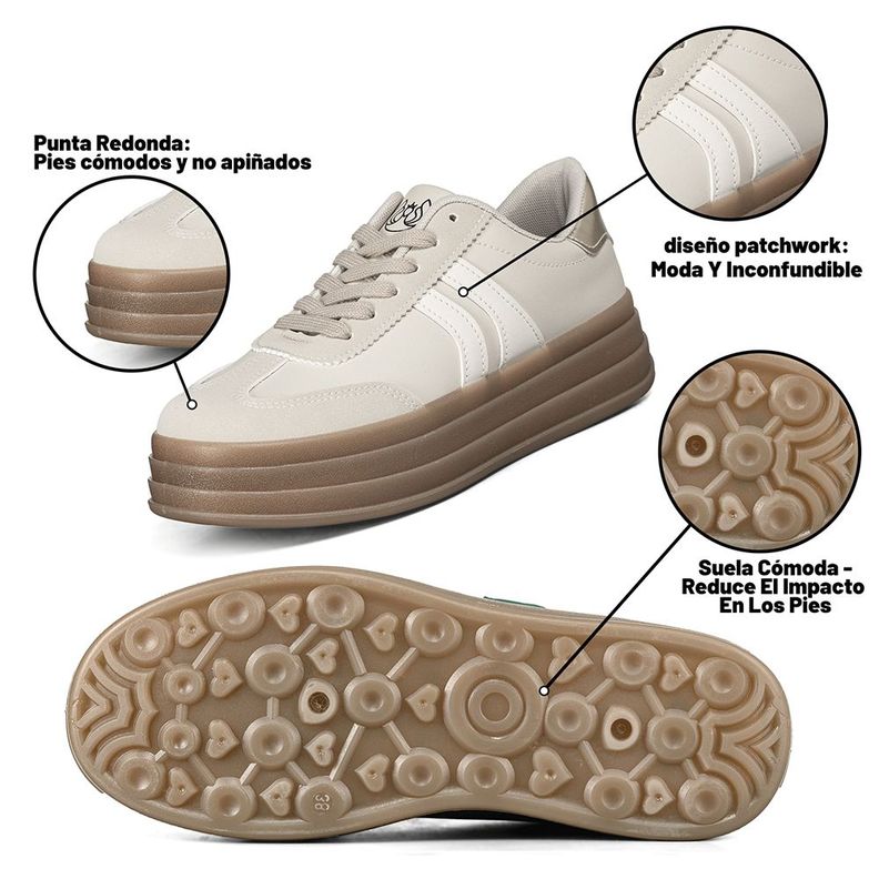 Zapatilla Casual Deportiva Mujer Moda De Colores Weide SL20-5
