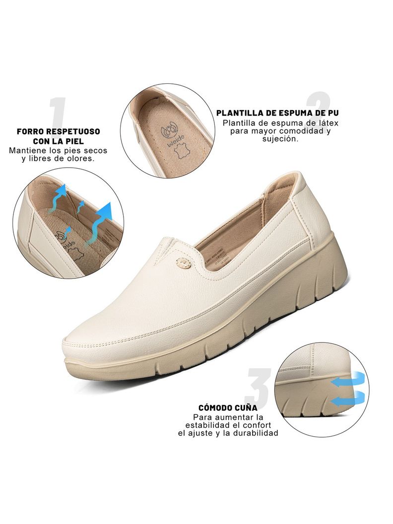 Mocasin Casual Mujer Eco Cuero Vintage Comodo Weide JML11-4