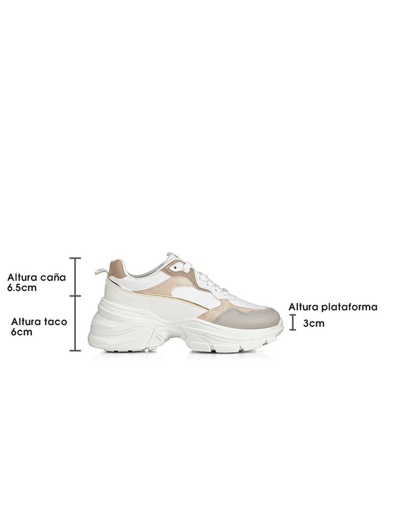 Zapatillas Beige Casual Mujer Weide SL06-5