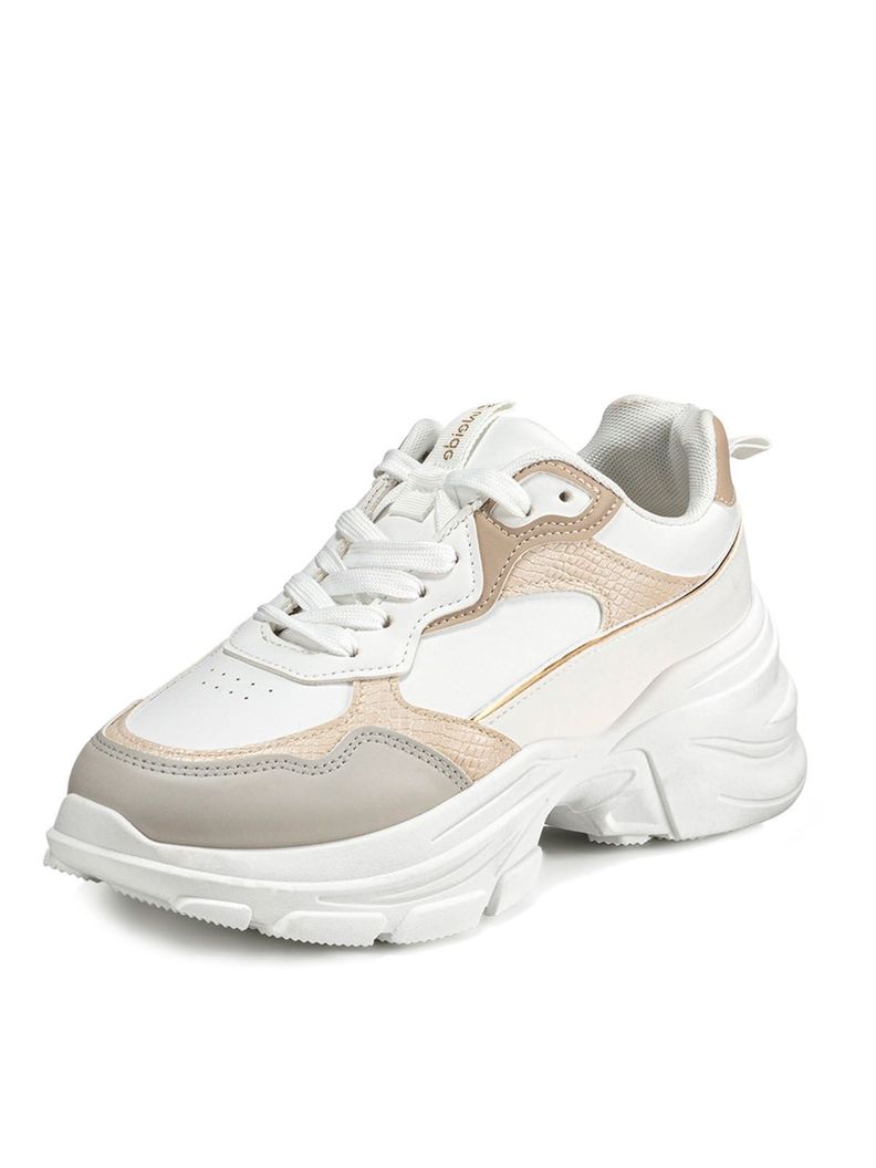 Zapatillas Beige Casual Mujer Weide SL06-0