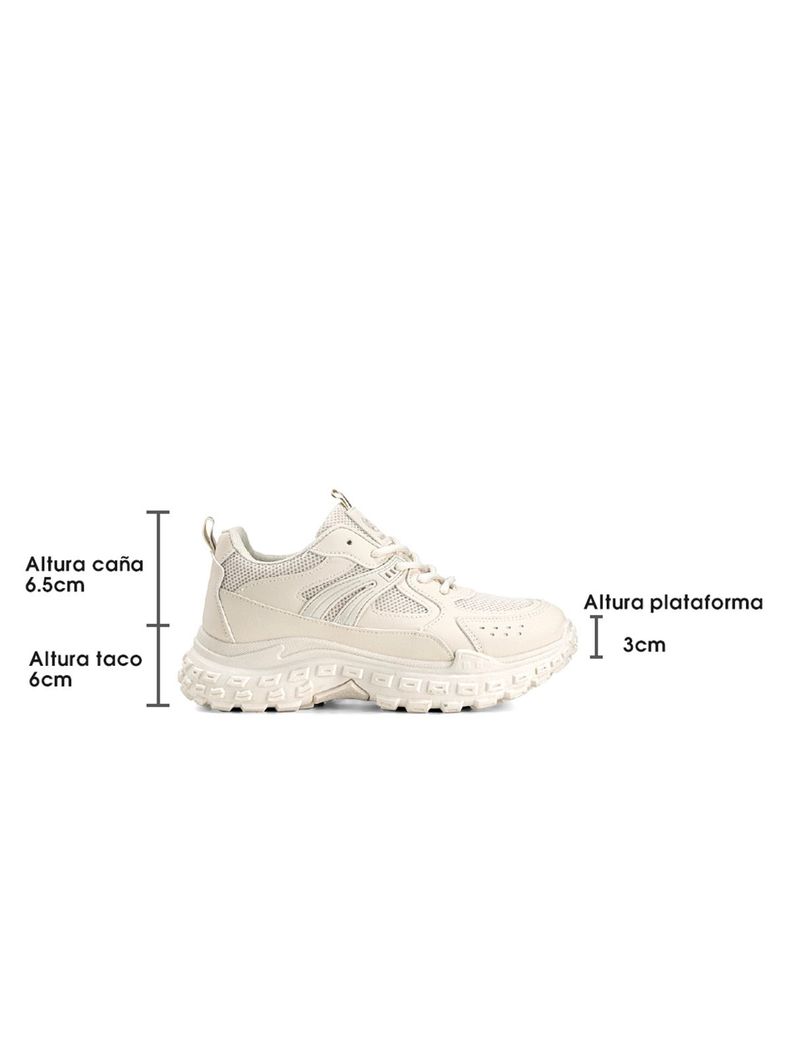 Zapatillas Beige Casual Mujer Weide SL03-5