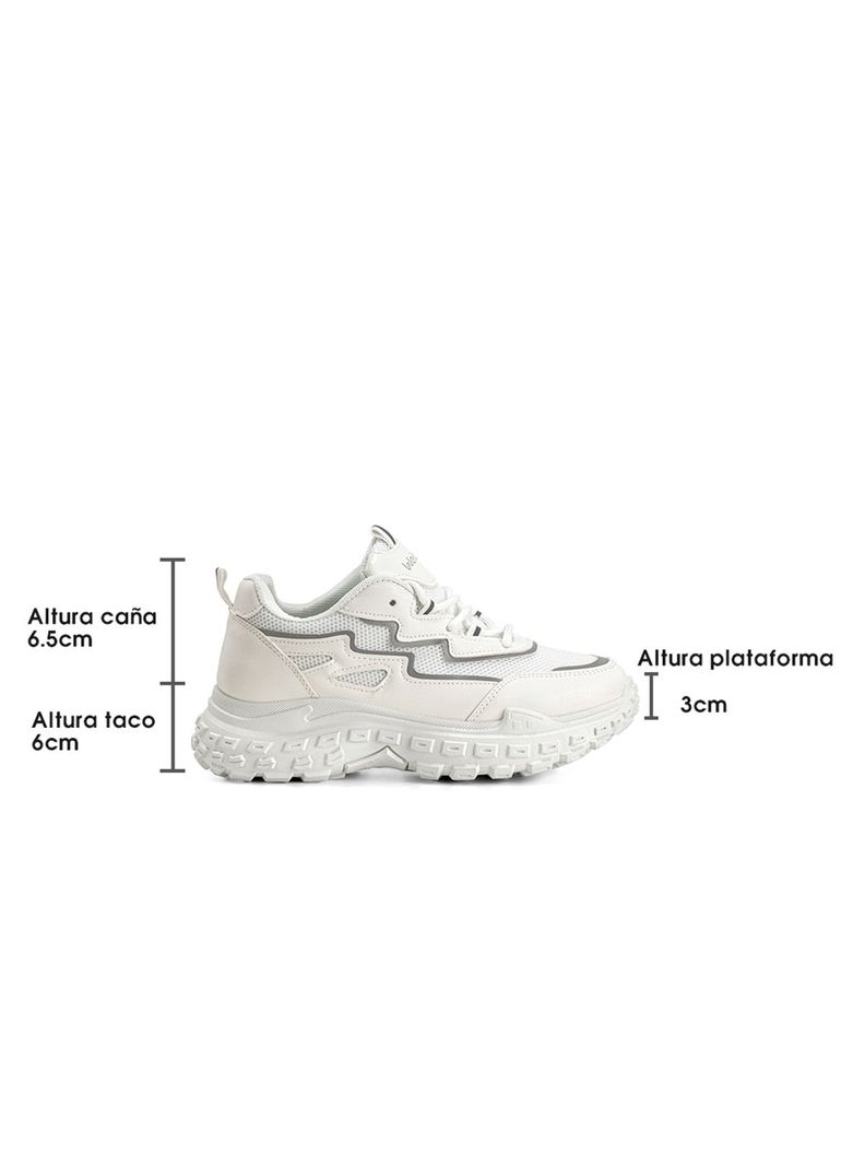 Zapatillas Blanco Casual Mujer Weide SL02-5