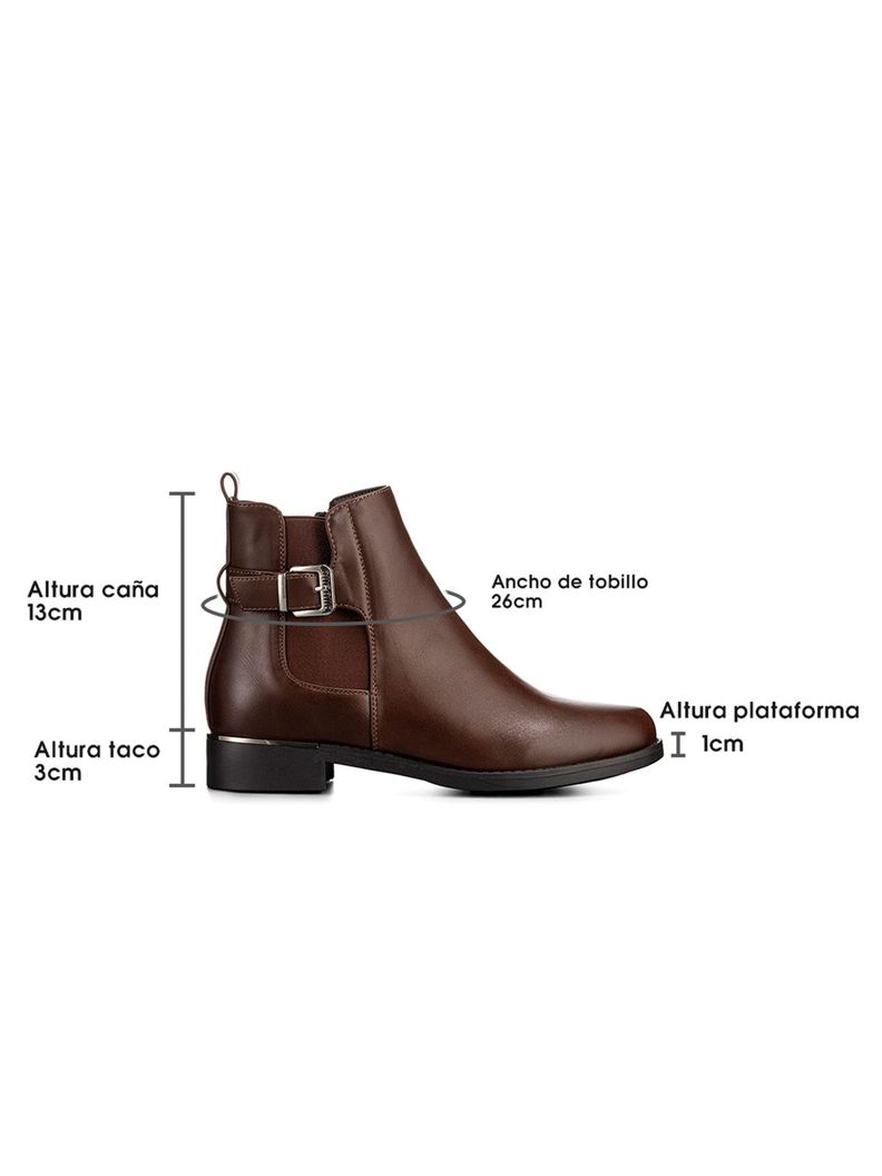 Botin Marron Casual Mujer Weide ZS51-6