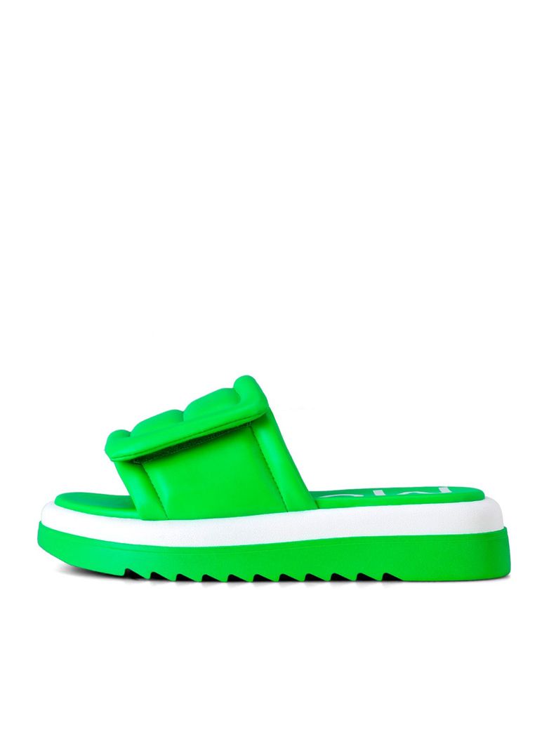 Sandalia Plataforma Verde Casual GH98 Weide-1