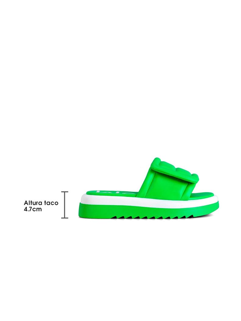 Sandalia Plataforma Verde Casual GH98 Weide-4