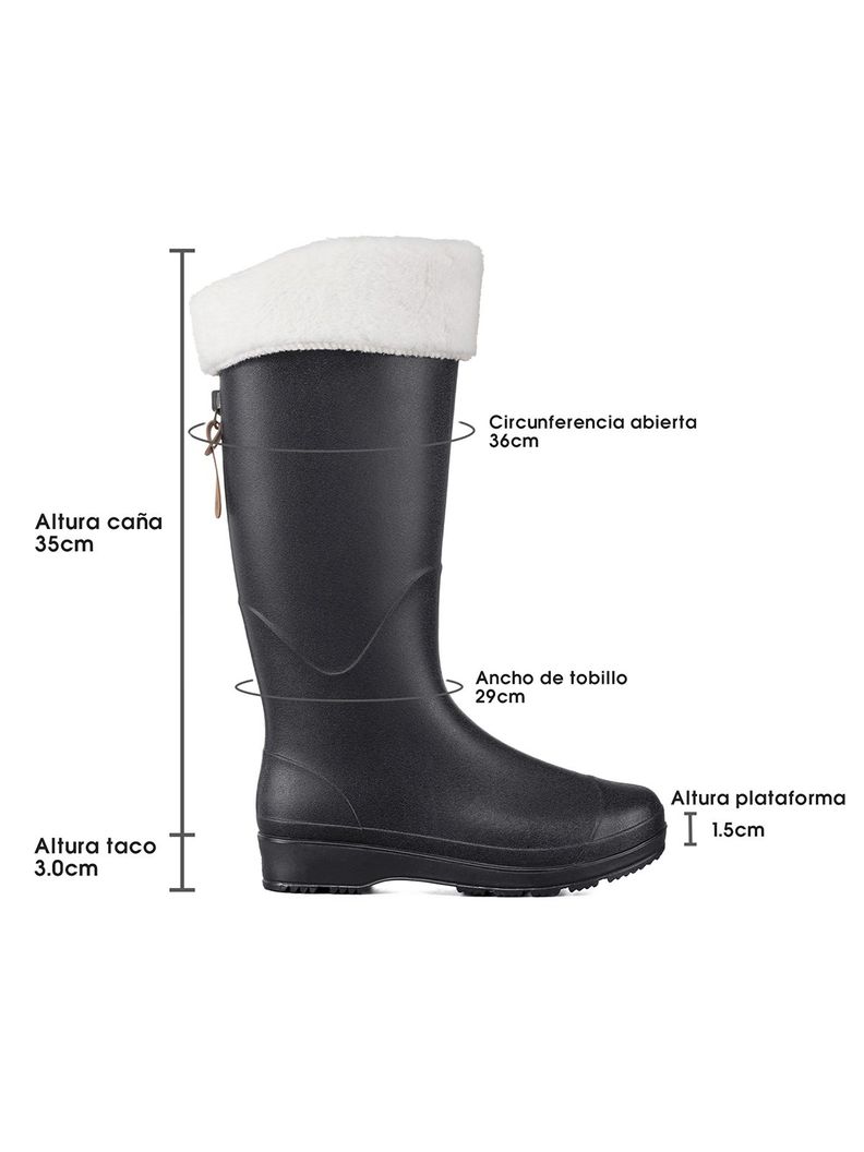 Bota De Agua Mujer Pvc Impermeable Casual Comodo Weide GH160-3